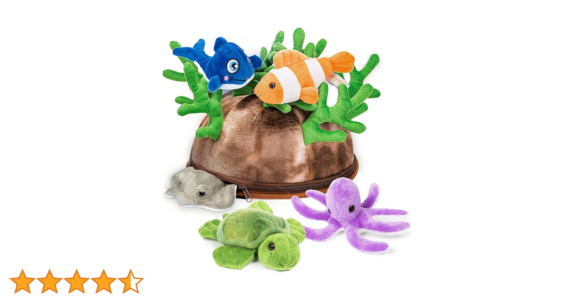 Prextex Underwater Ocean Adventure Awaits Set of 5 Plush Sea